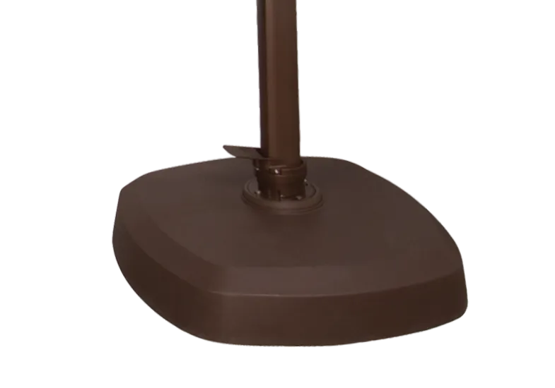 10' AG25TSQR Square Cantilever Umbrella by Treasure Garden