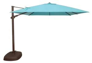 10' AG25TSQR Square Cantilever Umbrella by Treasure Garden