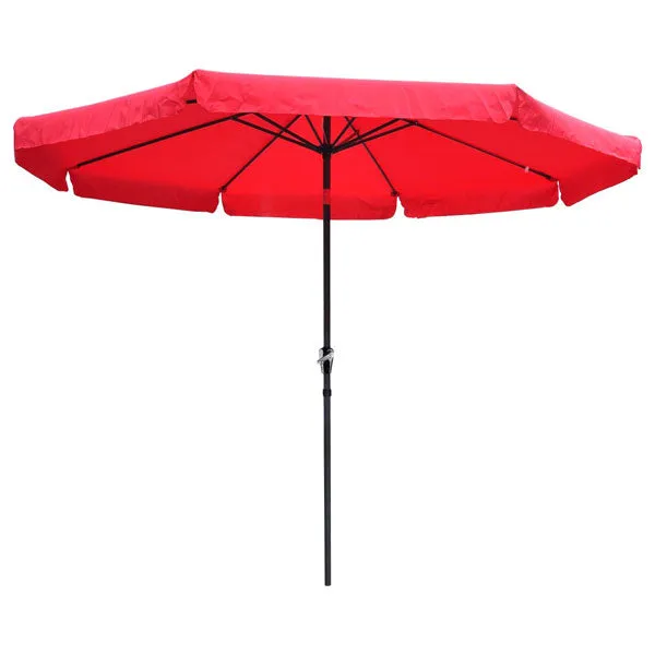10 Foot Tilt Outdoor Patio Umbrella Furniture Red