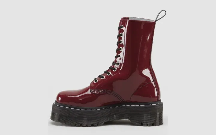 1490 Aggy Cherry Red Patent Platform Boot