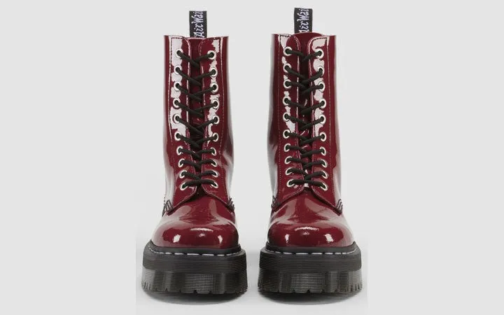 1490 Aggy Cherry Red Patent Platform Boot