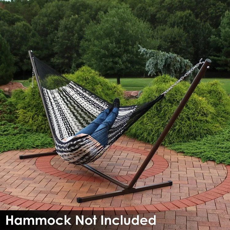 15' Heavy-Duty Steel Hammock Stand - Bronze