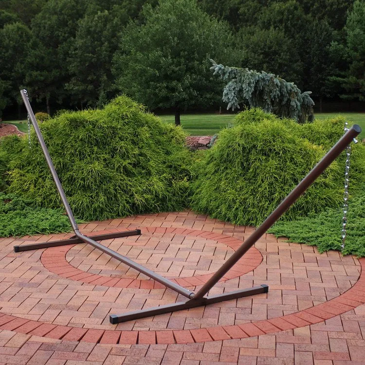 15' Heavy-Duty Steel Hammock Stand - Bronze