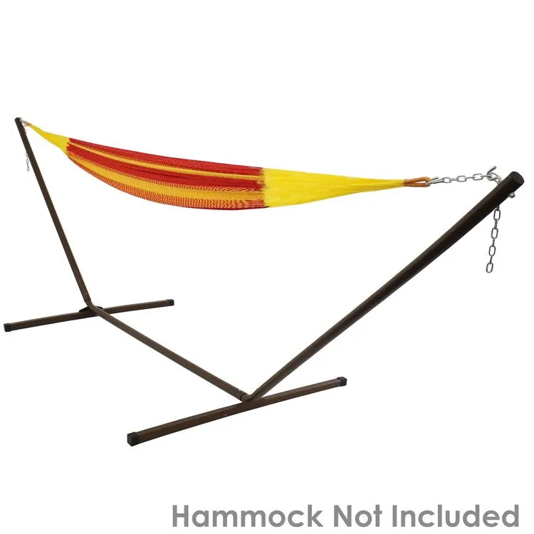 15' Heavy-Duty Steel Hammock Stand - Bronze