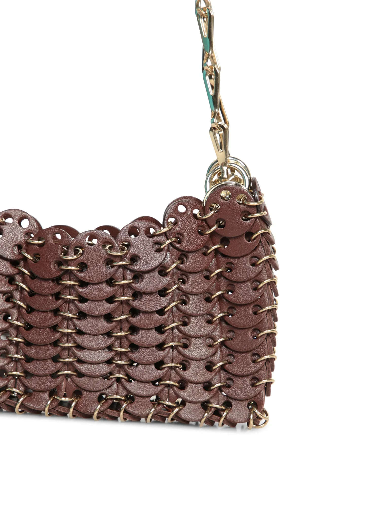 1969 Nano Brown-Gold Leather Bag