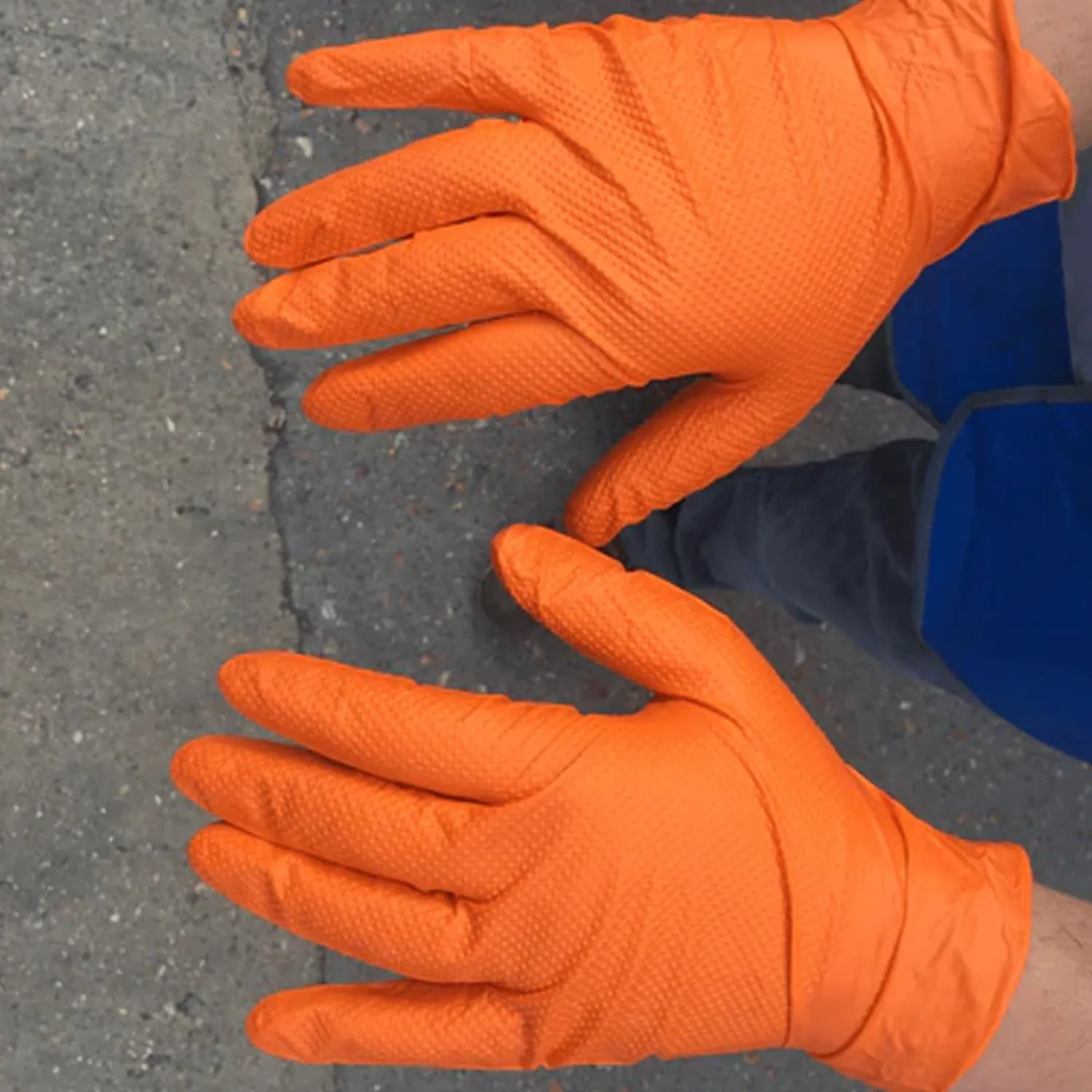 2 Pair Medium Orange  Gloves For Types Of Purposes Like Washing Utensils, Gardening And Cleaning Toilet Etc.
