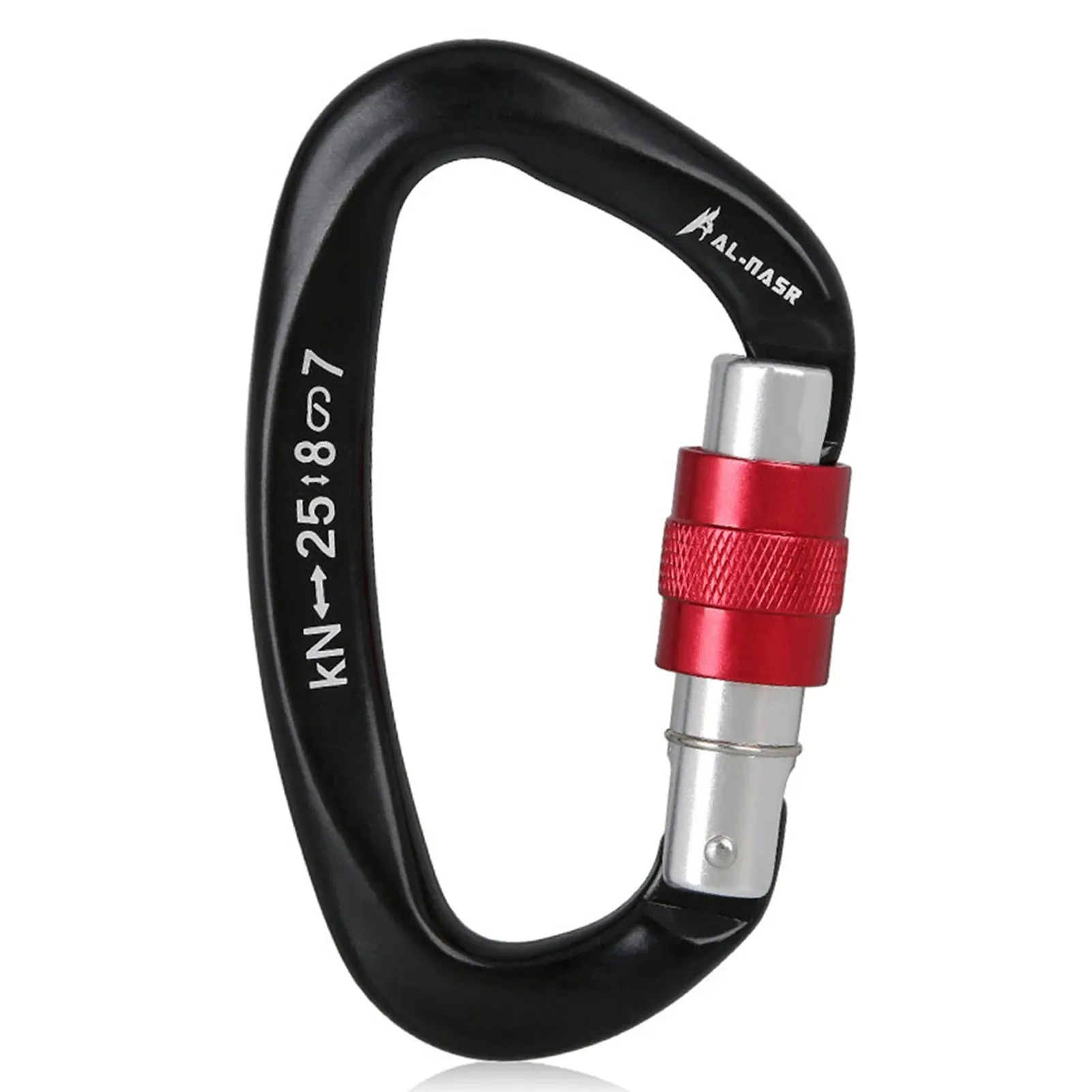 25Kn D Shape Carabiner For Climbing & Rappelling