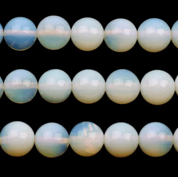 50 PCS Natural Quartz Loose Round Spacer Crystal Stone Beads 40cm(15 inches) Sin