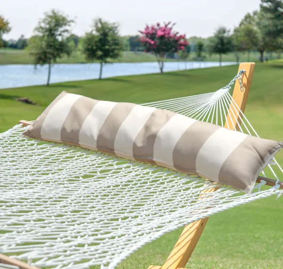 52" Long Hammock Pillow - Sunbrella Regency Sand