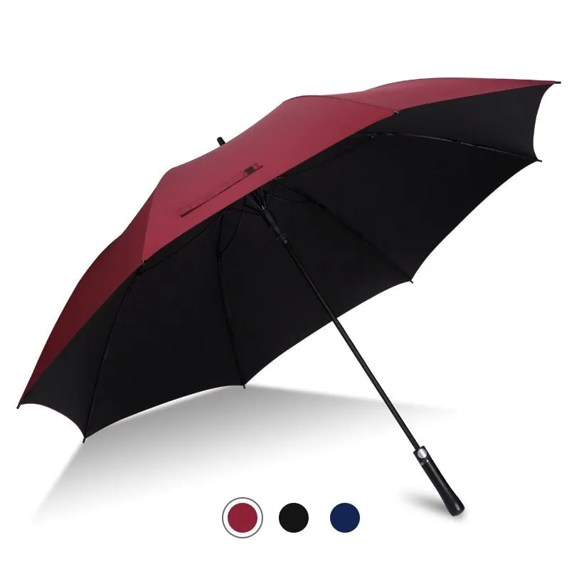 55 inch145cm Automatic Large Top Umbrella Men Business Rain Windproof Golf Umbrella UV Sun Umbrella Advanced Umbrella