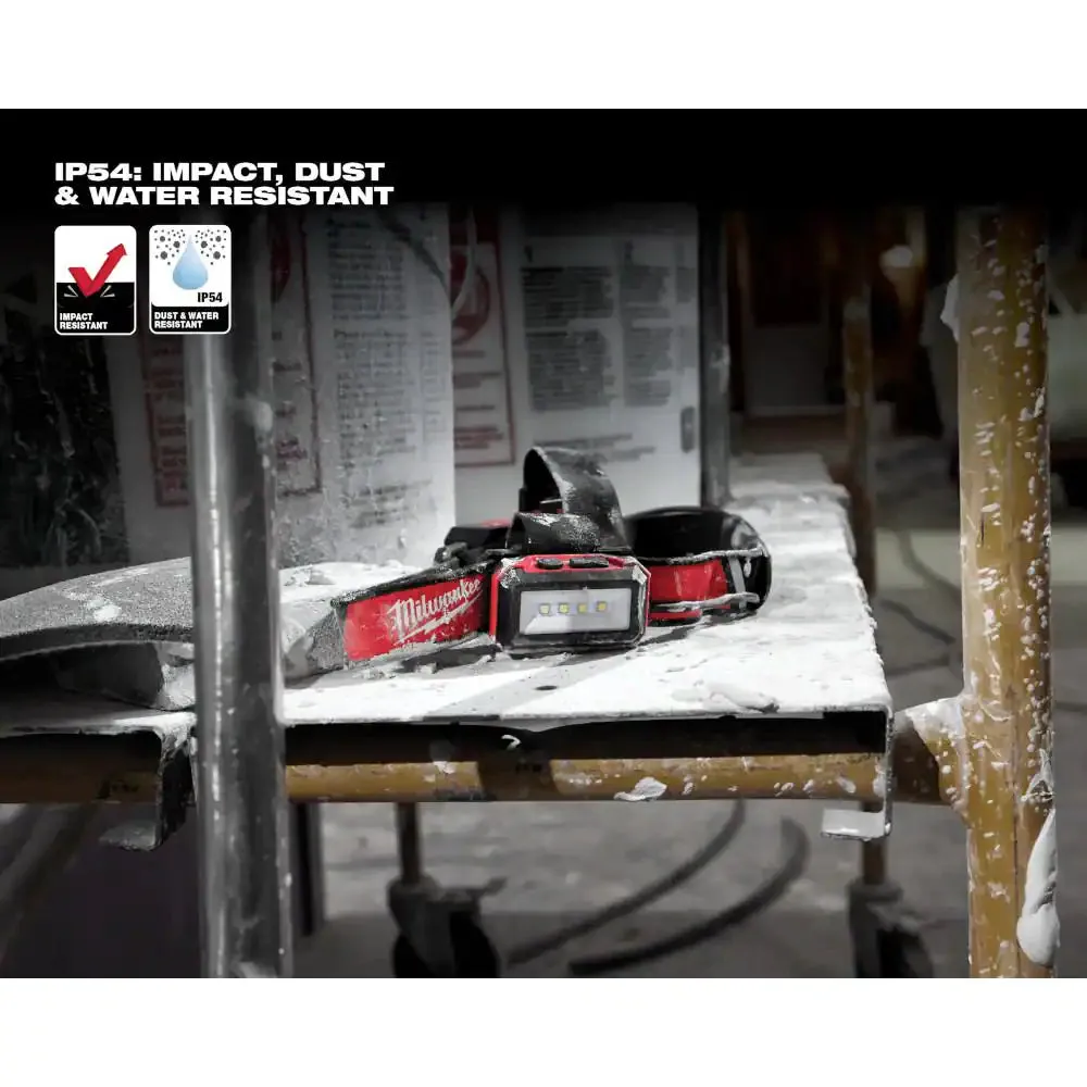 600 Lumens LED REDLITHIUM USB  Hard Hat Headlamp (2-Pack)