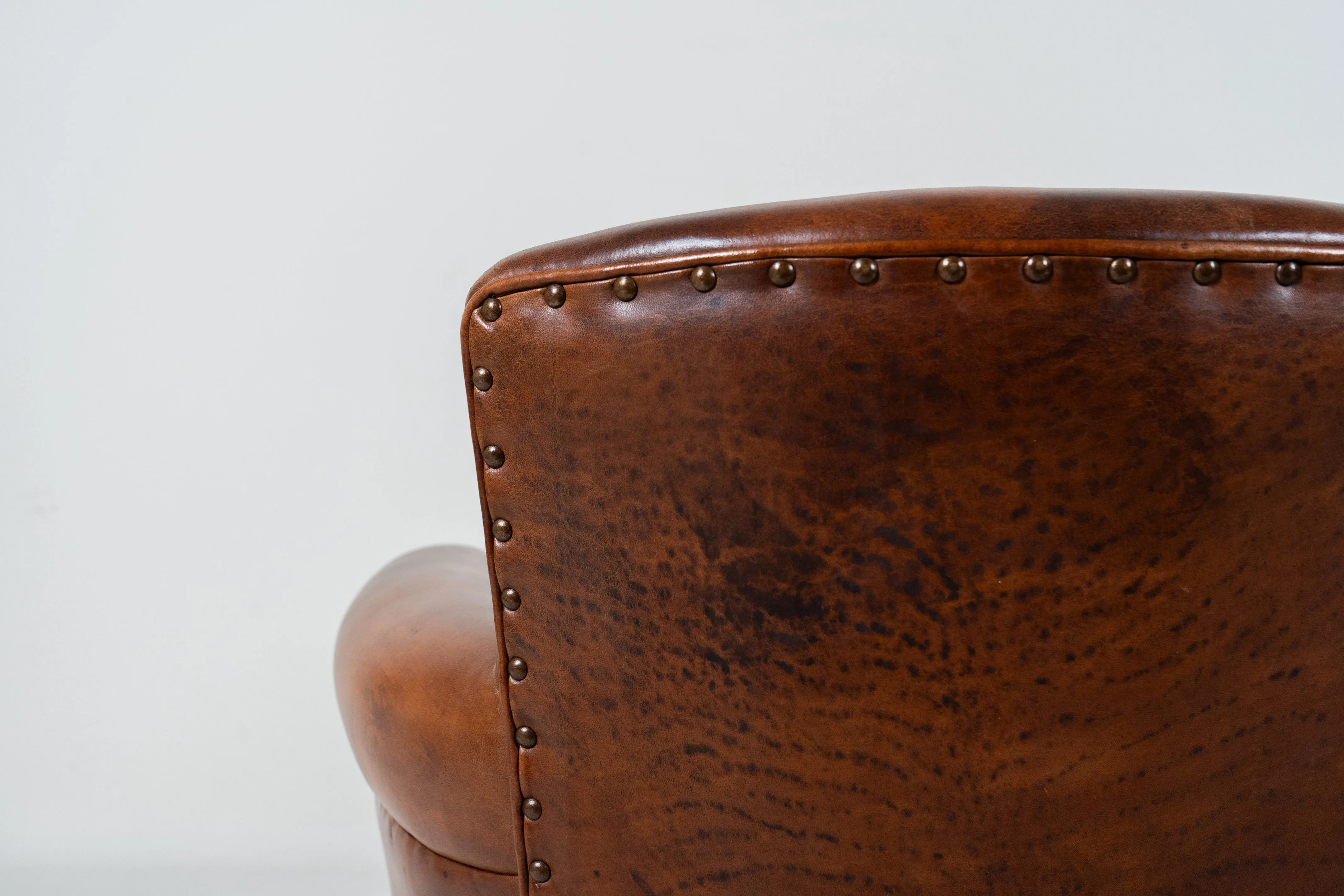 A Pair of Lamb Leather Chairs, France, Newly Made