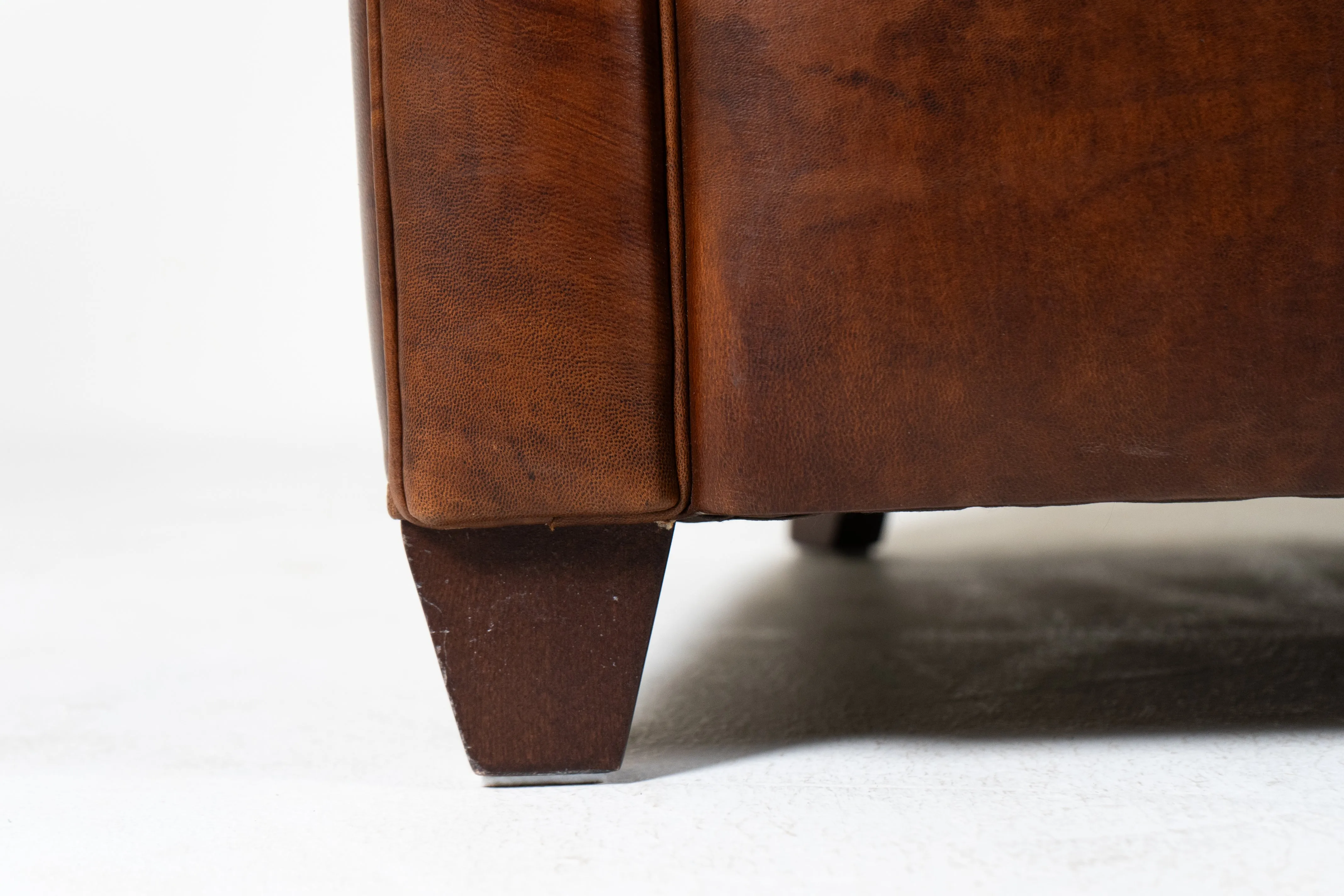 A Pair of Lamb Leather Chairs, France, Newly Made