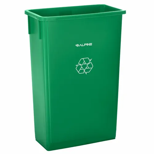 Alpine Industries ALP477-GRN Recycling Receptacle / Container