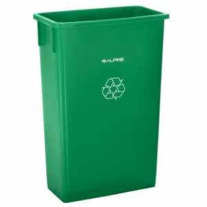 Alpine Industries ALP477-GRN Recycling Receptacle / Container