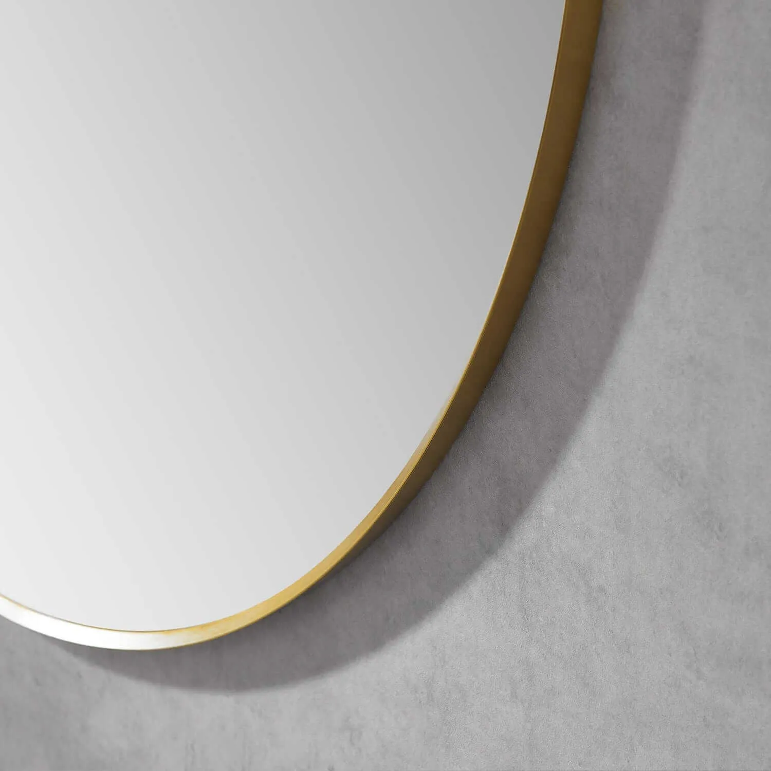 Altair Liceo 30" Round Bathroom Vanity Aluminum Framed Wall Mirror
