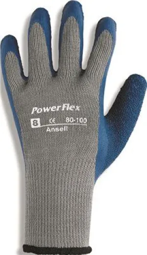 Ansell Powerflex Gloves Size 8
