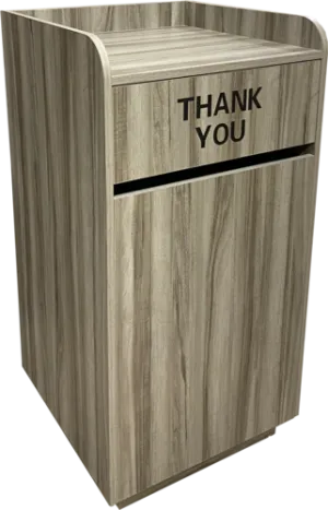 ATS MFG TR1-GRY Trash Receptacle