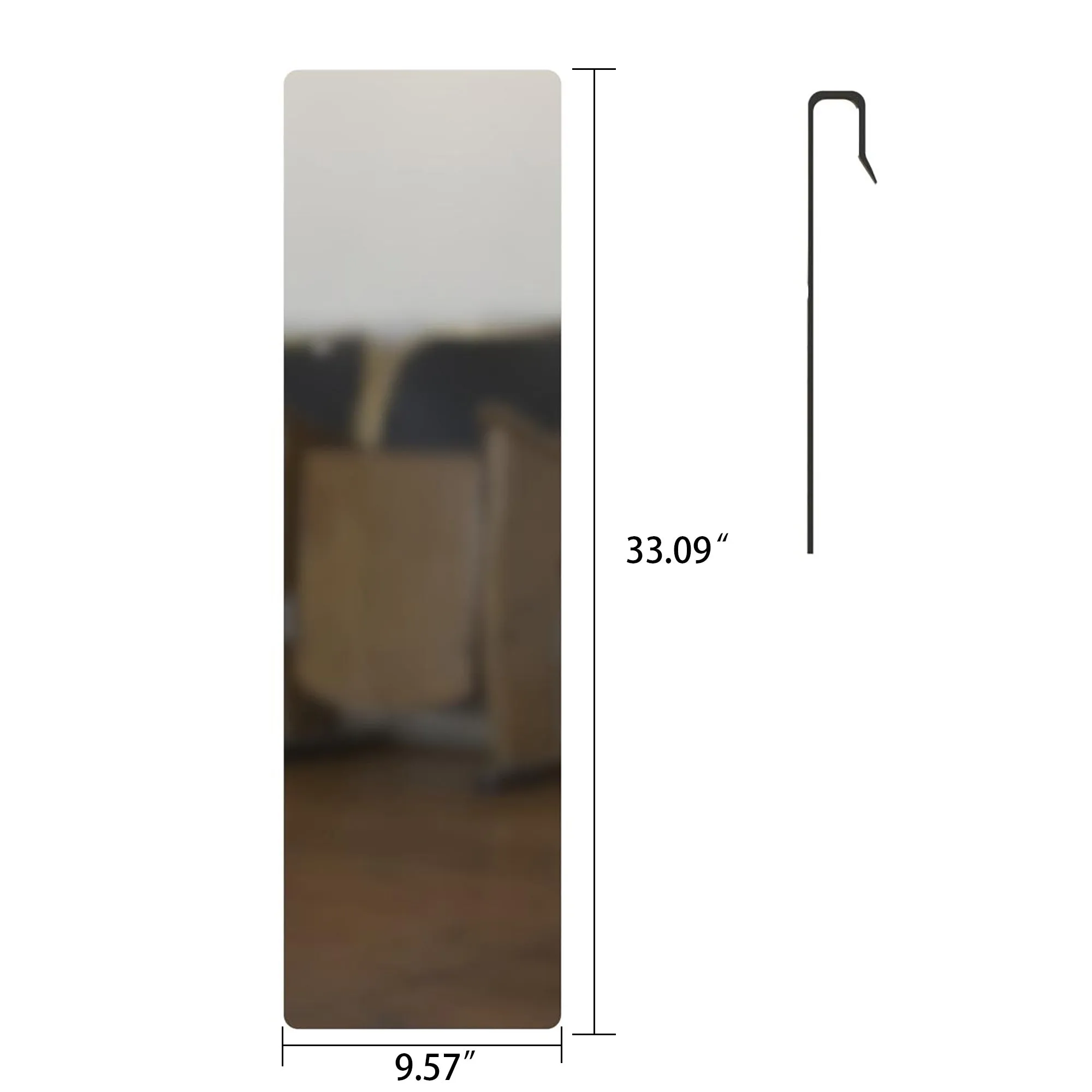 Bathroom Dressing,Makeup Mirror Decorative Living Room Mirror,Two PCS 1 Set