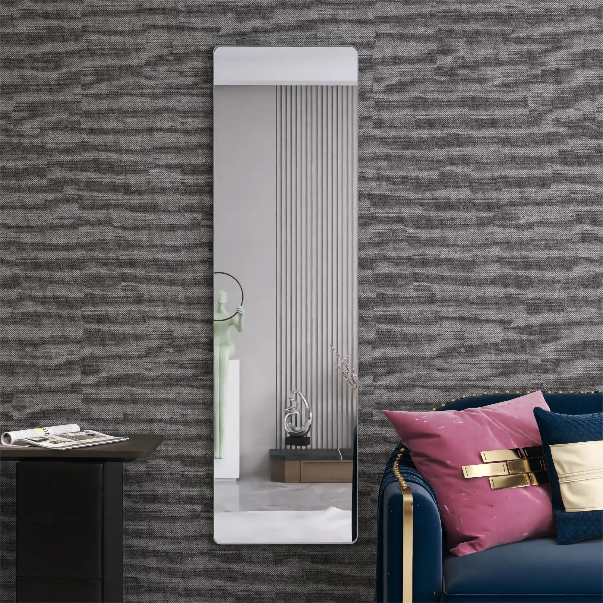 Bathroom Dressing,Makeup Mirror Decorative Living Room Mirror,Two PCS 1 Set