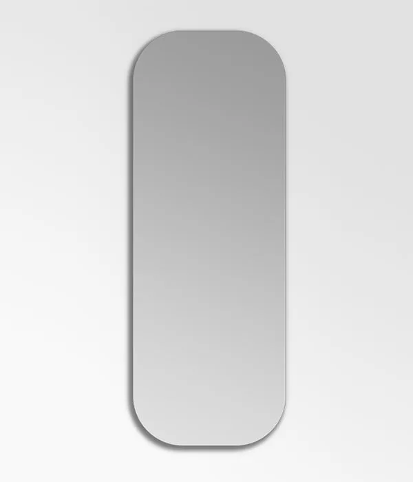 Birch Rounded Rectangle Frameless Mirrors