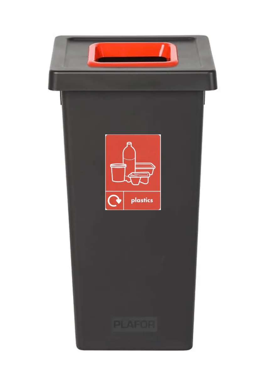 Black Freestanding Recycling Bin - Available in 3 Sizes