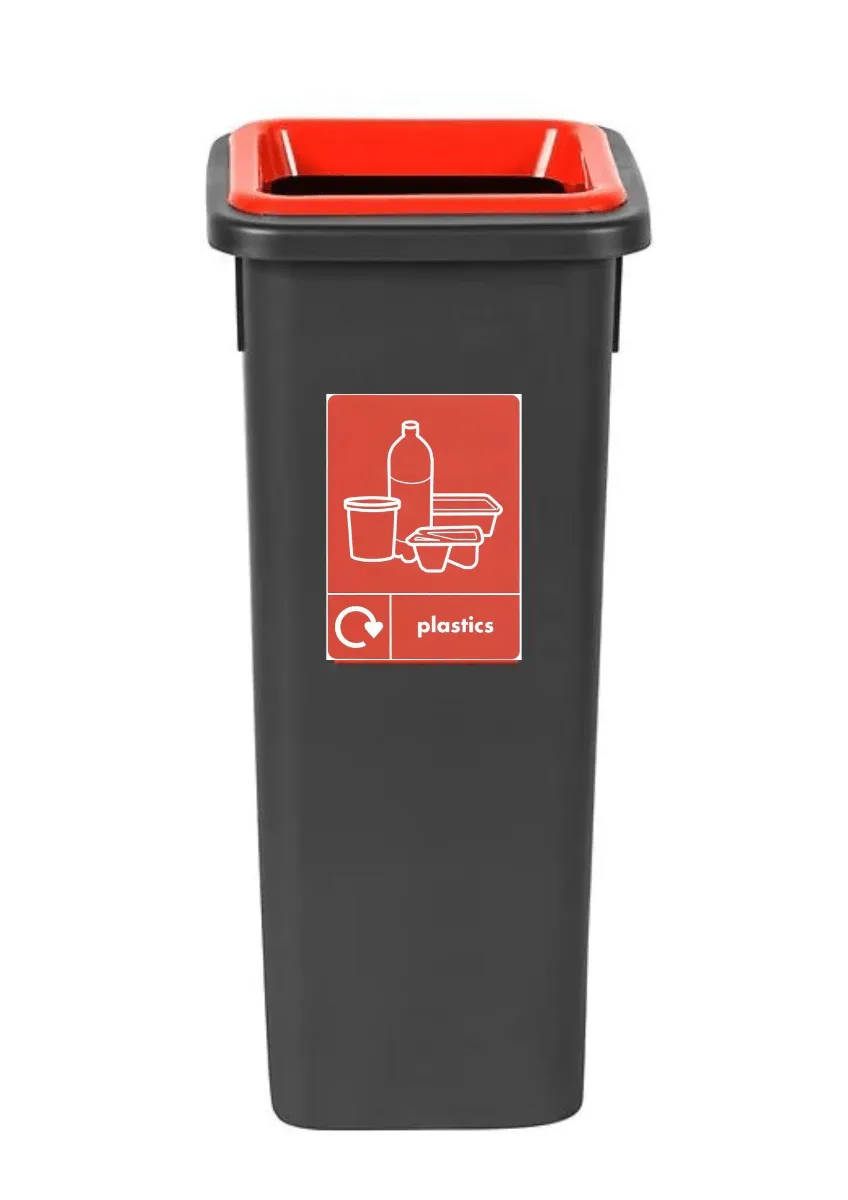 Black Freestanding Recycling Bin - Available in 3 Sizes