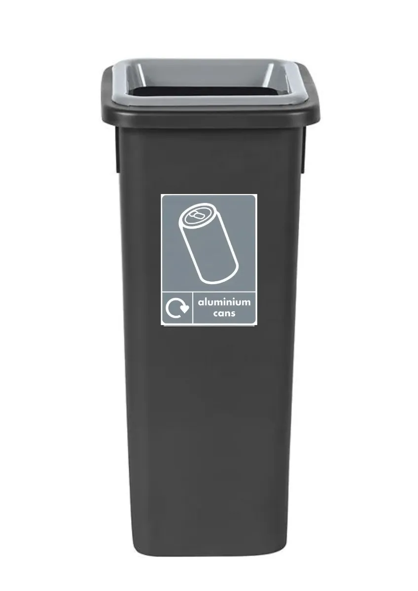 Black Freestanding Recycling Bin - Available in 3 Sizes