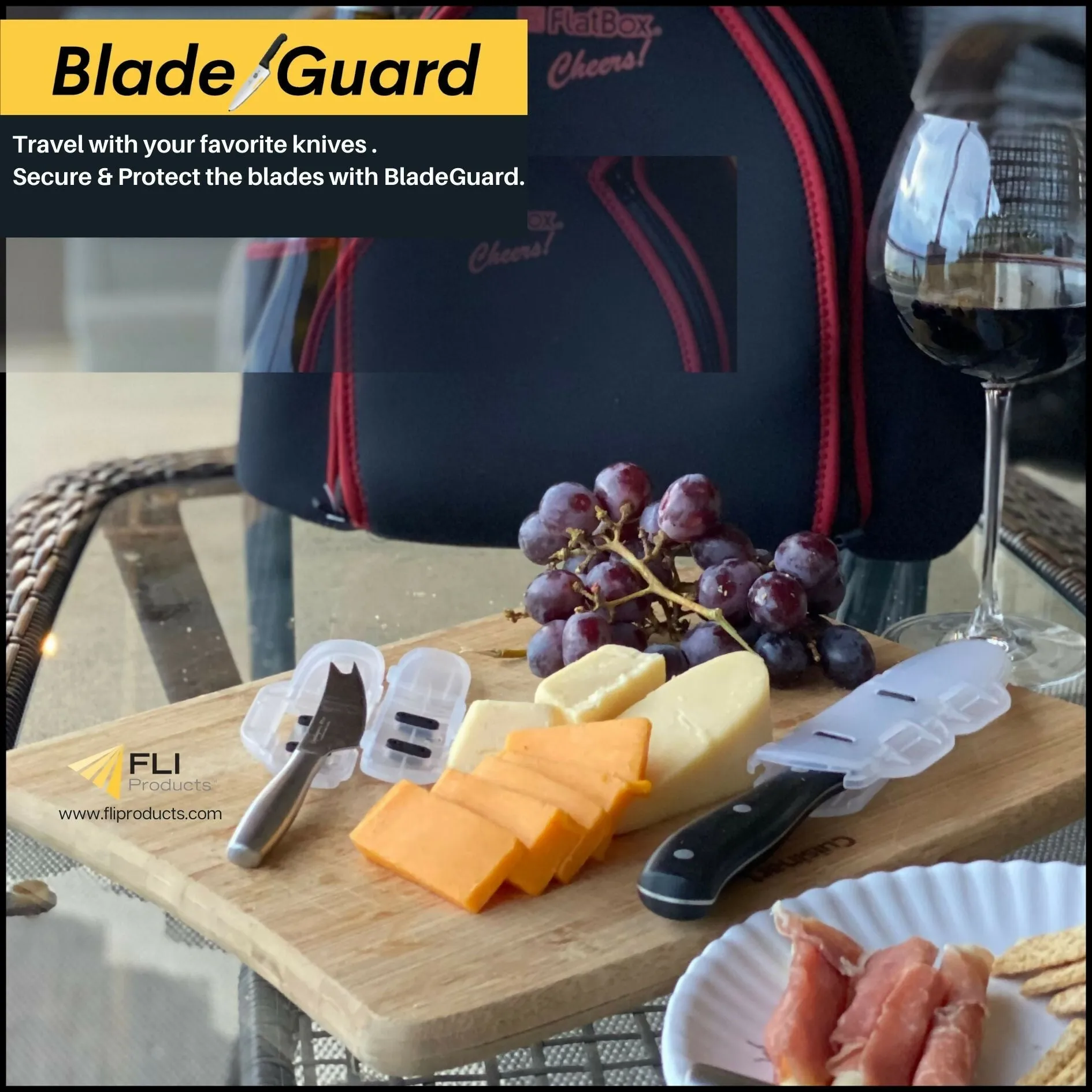 Blade Guard: Knife Blade Protection, Secure Fit for Storage and Transport – Chef’s Kitchens & Outdoor Use, Durable BPA-Free