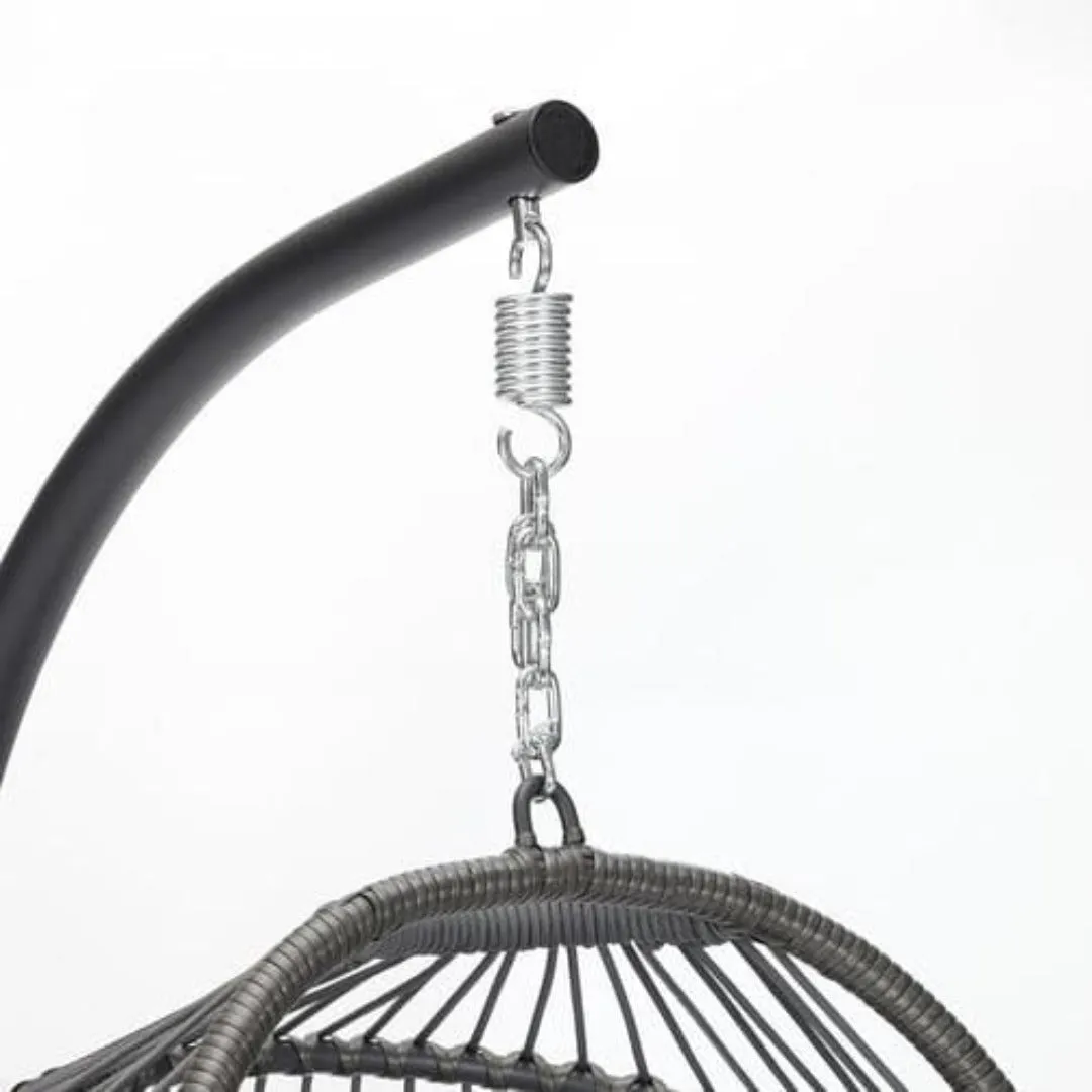Bliss Hammocks Collapsible Hanging Egg Chair with Stand
