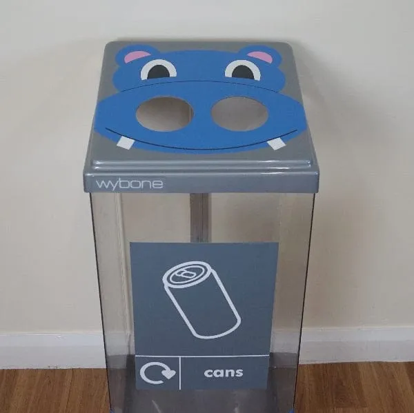 Box Cycle Novelty Animal Recycling Bins - 60 Litre