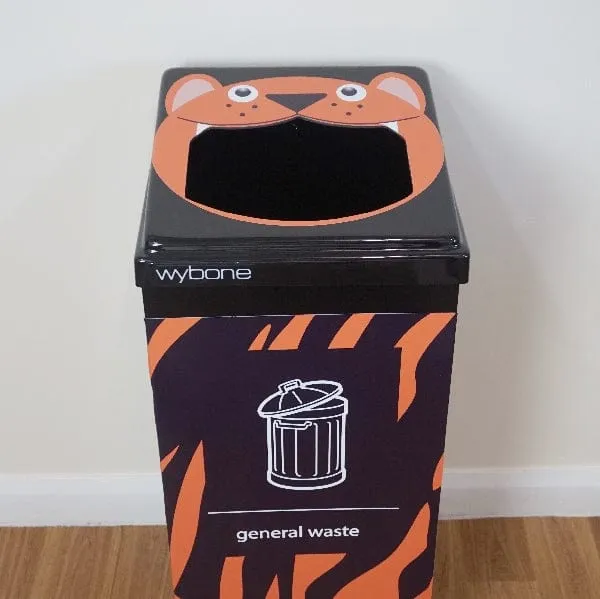 Box Cycle Novelty Animal Recycling Bins - 60 Litre