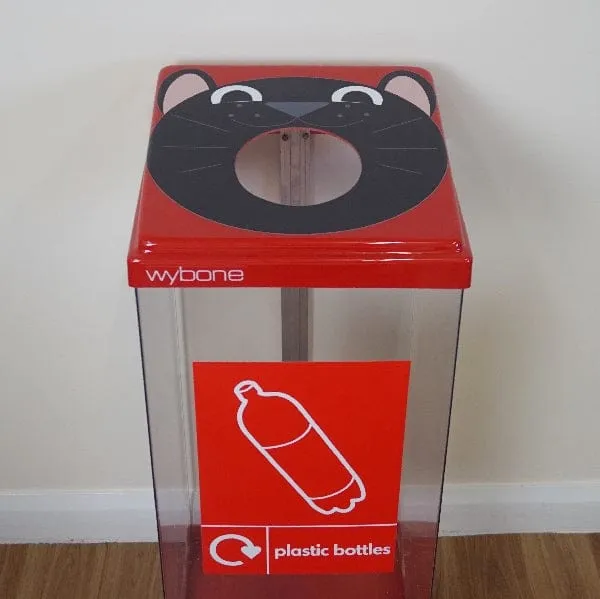 Box Cycle Novelty Animal Recycling Bins - 60 Litre