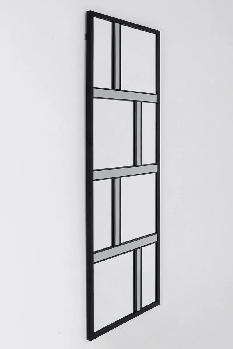 Brick Black Wall Mirror