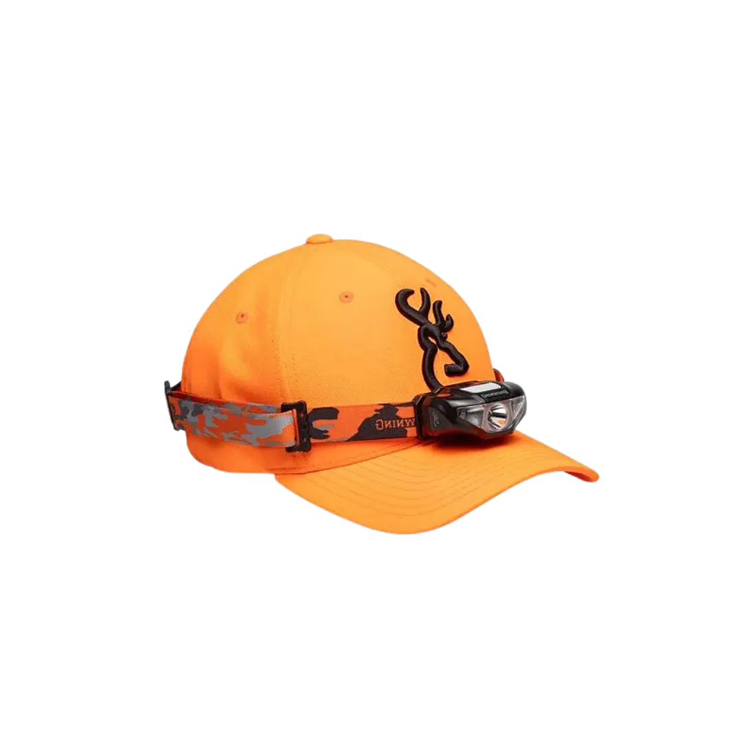 Browning Men's Headlamp Combo W 100 Lumen Light Blaze Orange Cap