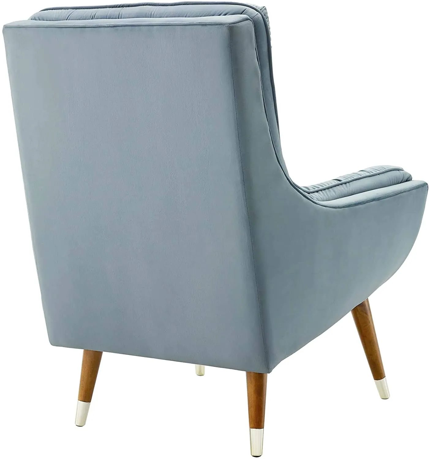 Button Tufted Upholstered Velvet Lounge Chai