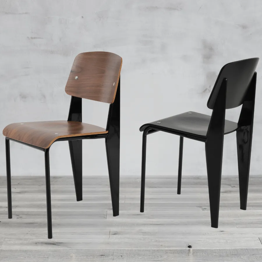 Cafe Chairs Prouve Metal Chair