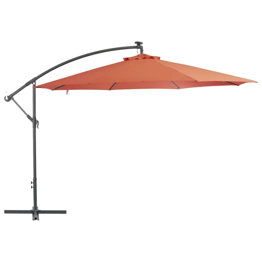 Cantilever Umbrella with Aluminium Pole 350 cm Black