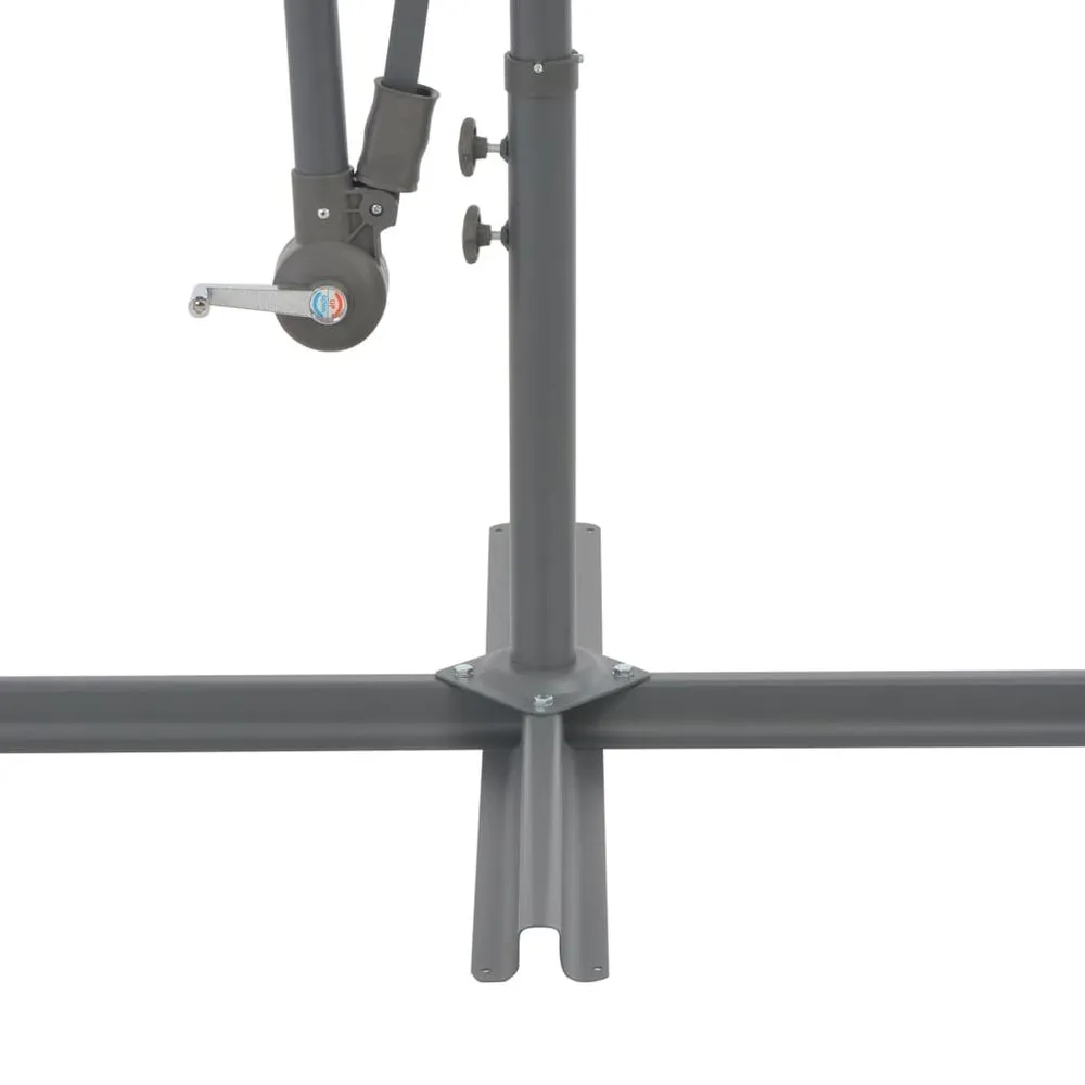 Cantilever Umbrella with Aluminium Pole 350 cm Black