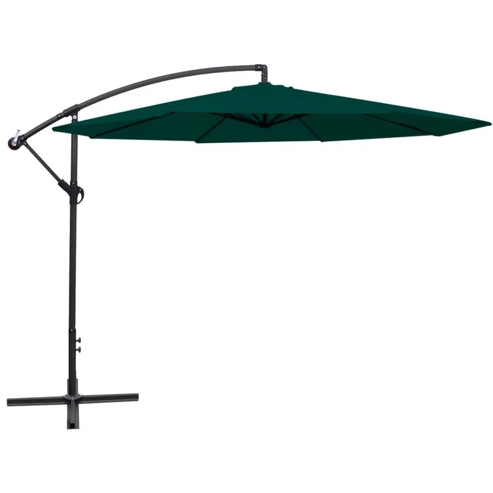 Cantilever Umbrella with Aluminium Pole 350 cm Black
