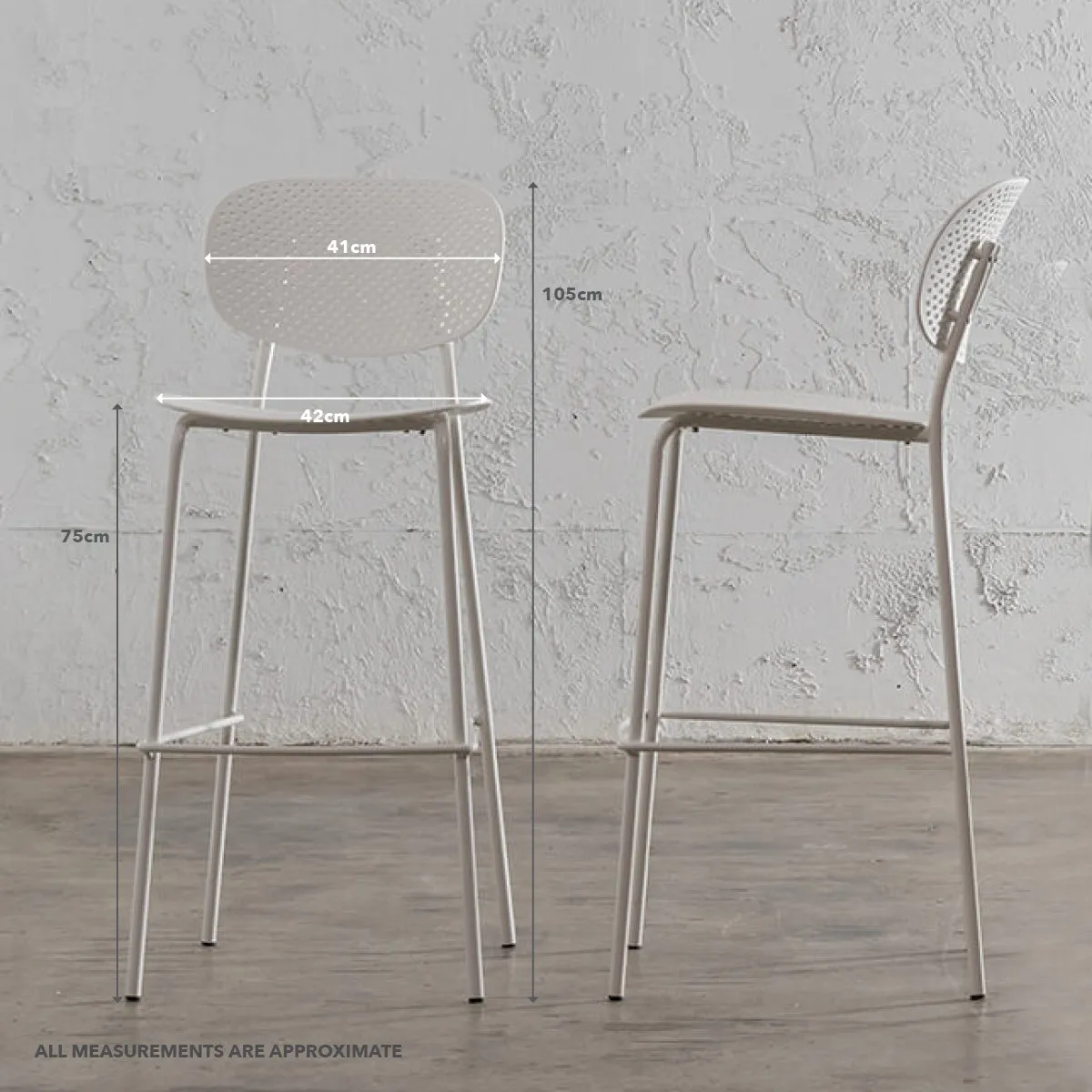 CAPO MESH INDOOR/OUTDOOR BAR CHAIR BUNDLE  |  TOBACCO SAND