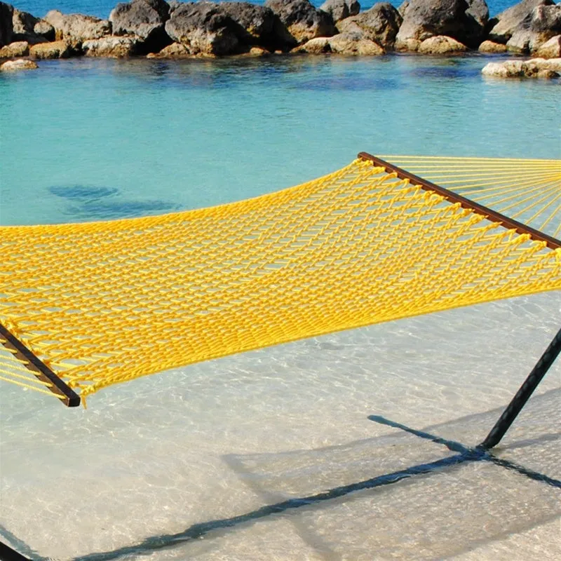 Caribbean Rope Hammock Yellow