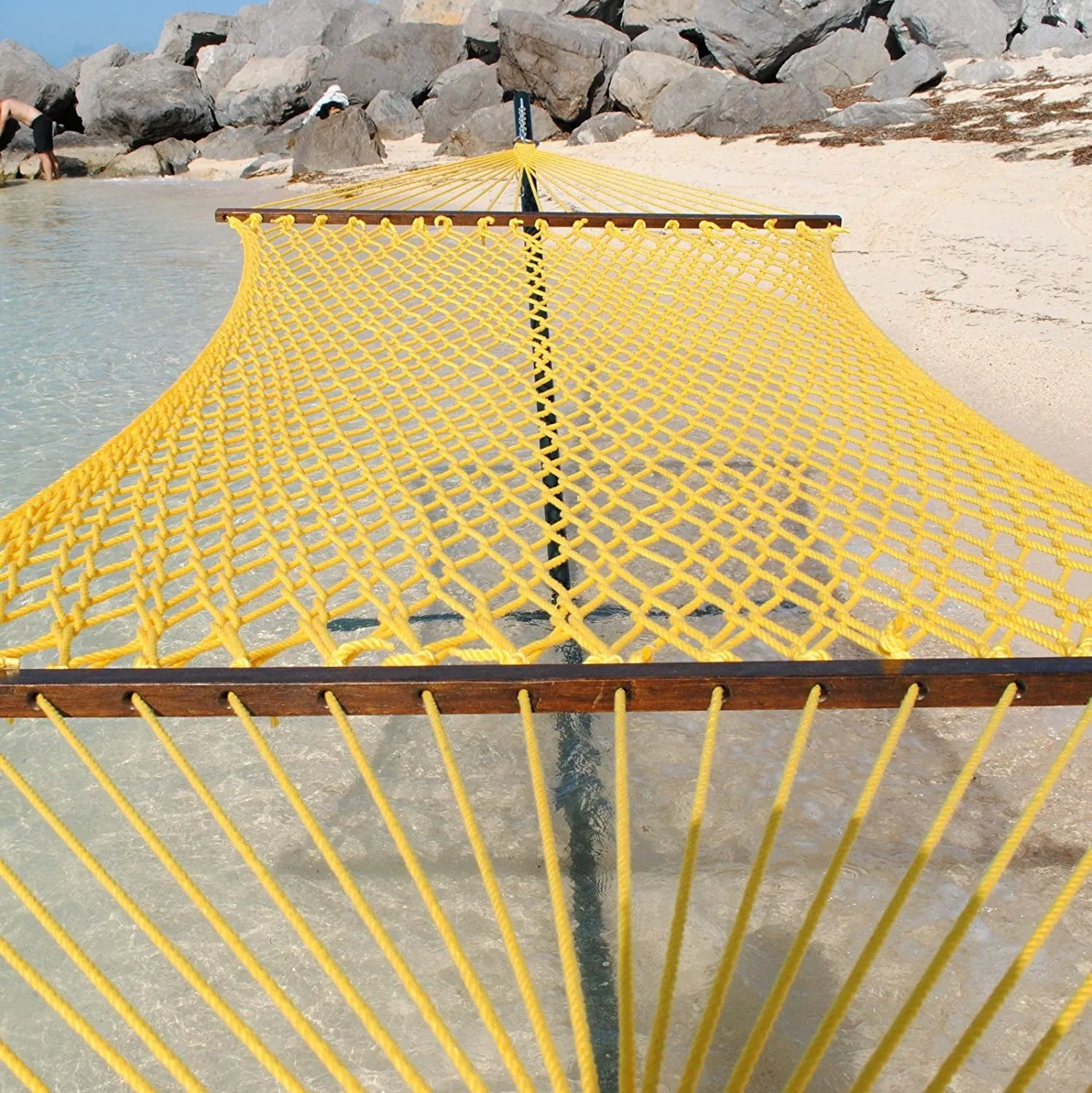 Caribbean Rope Hammock Yellow
