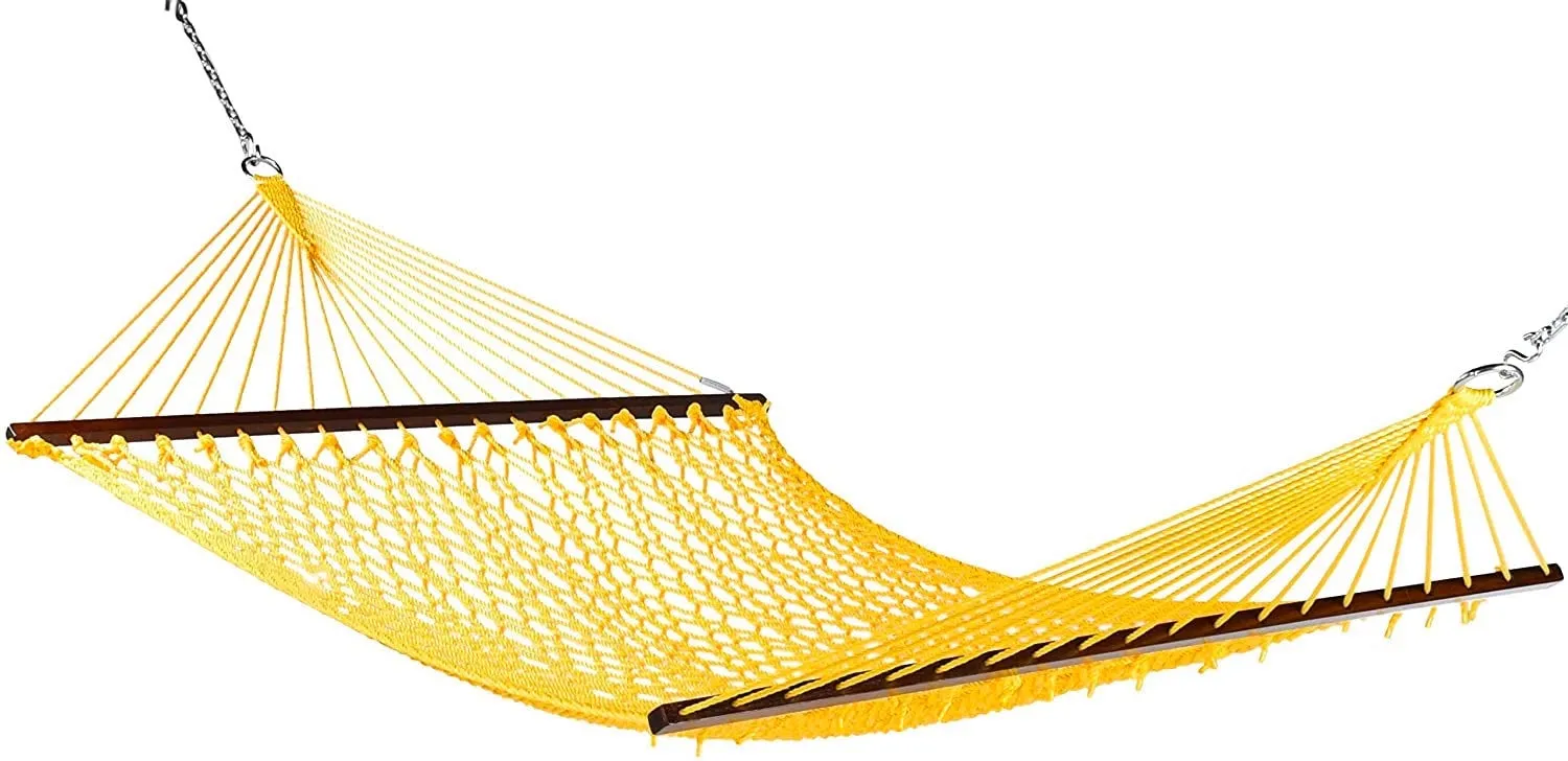 Caribbean Rope Hammock Yellow