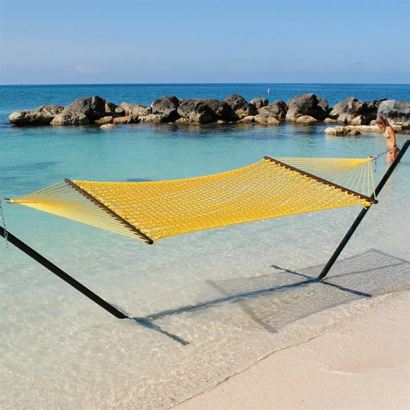 Caribbean Rope Hammock Yellow