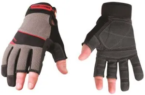 Carpenter Plus Cropped 3 Finger Gloves Small