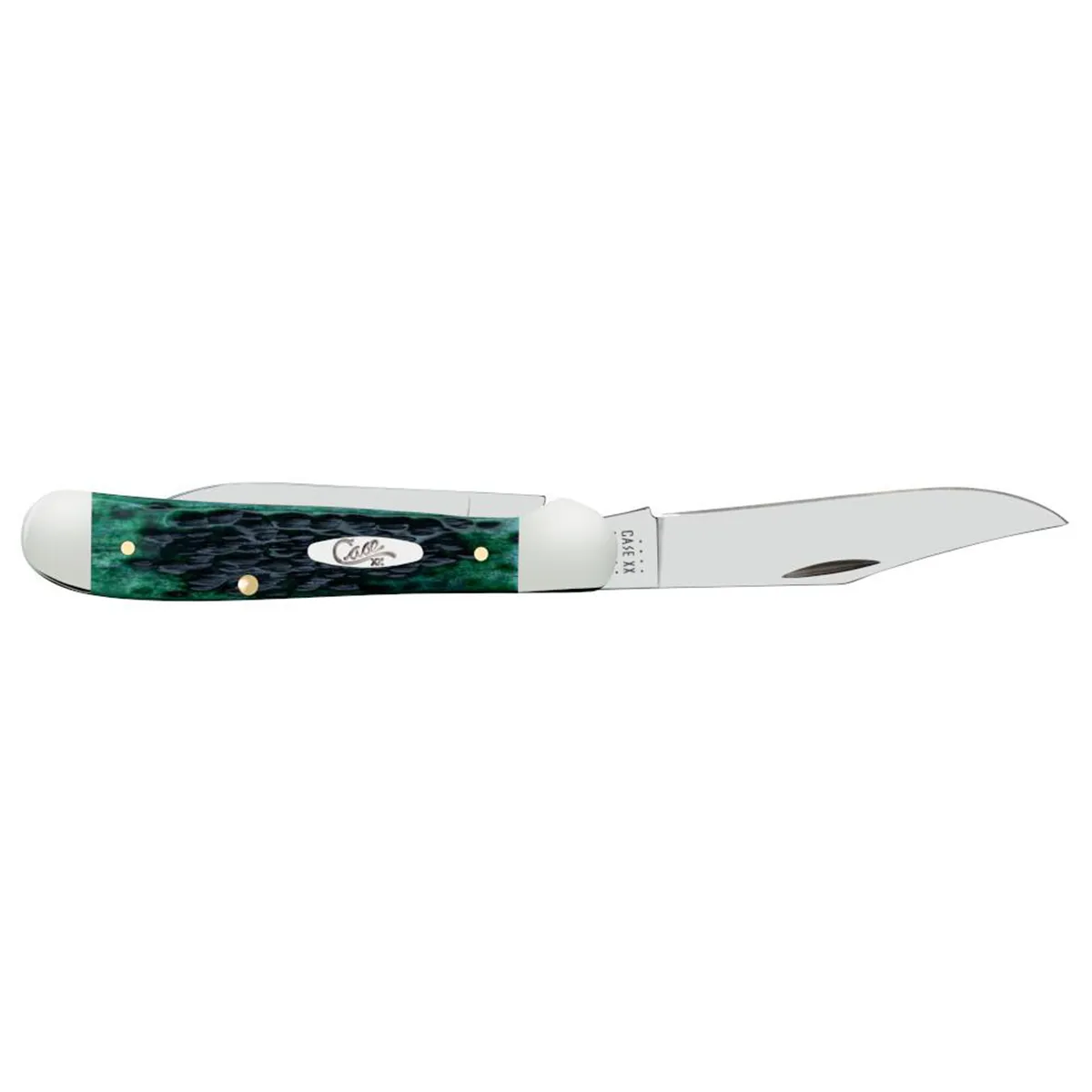CASE KNIVES POCKET WORN BERMUDA GREEN BONE COPPERHEAD