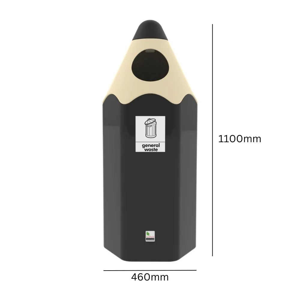 Coloured Pencil Recycling Bin 70 Litres