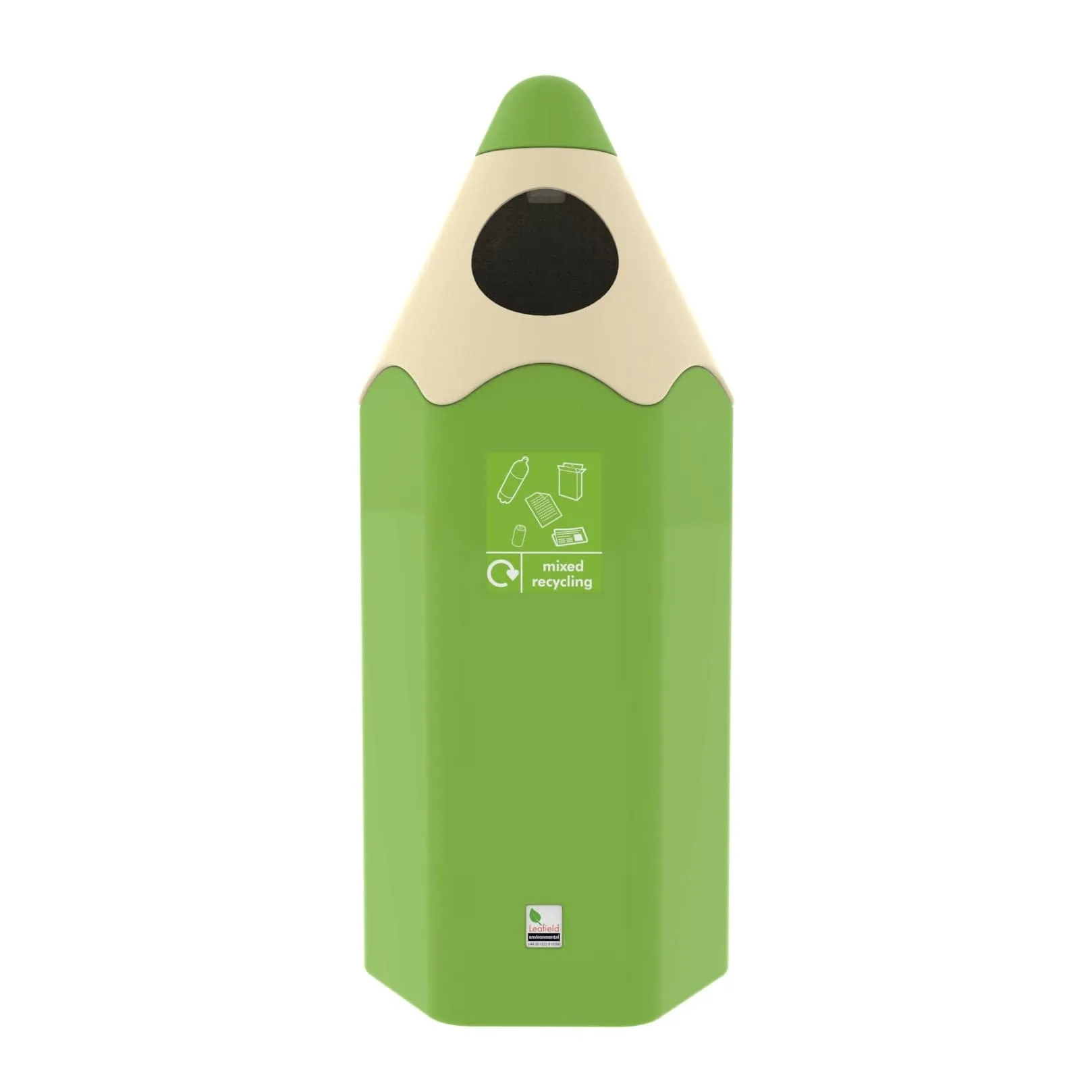 Coloured Pencil Recycling Bin 70 Litres