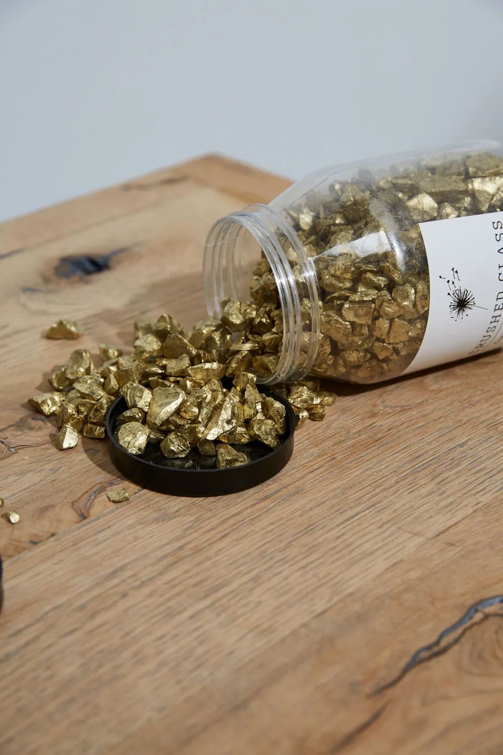 Crushed Glass in Antique Gold Houseplant Accent Bowl Filler - Available In Course & Fine
